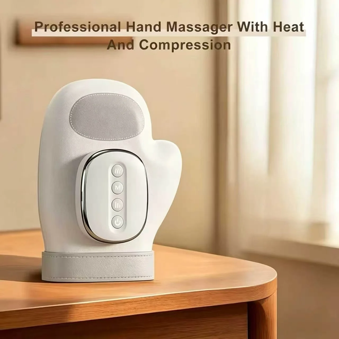 Cordless Rechargeable Hand Massager with Airbag Compression, Glove Style Massage for Wrist Finger Palm, USB Charging