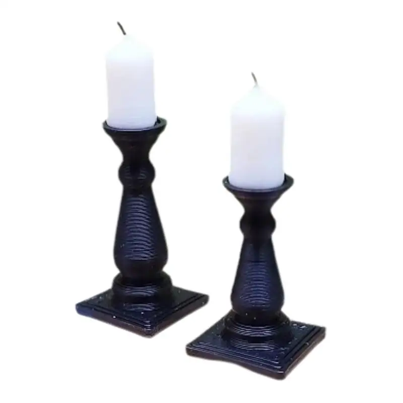 4Pcs 1/12 Dollhouse Miniature Candle With Base Candlestick Model Scene Decoration Accessories view 6