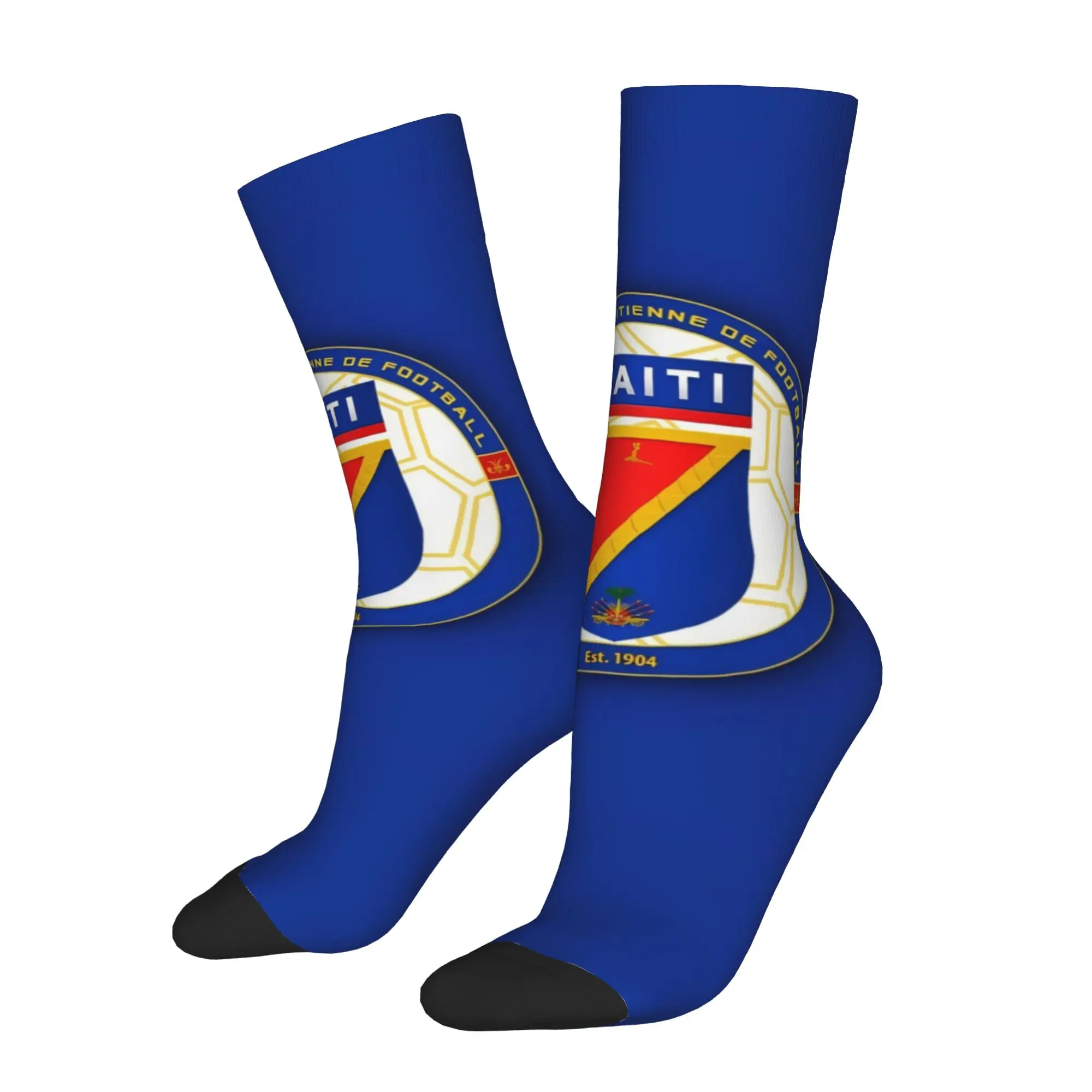 Hip Hop Retro Haiti Crazy Men's compression Socks Unisex  Harajuku Pattern Printed Funny Sock Match Day Essentials