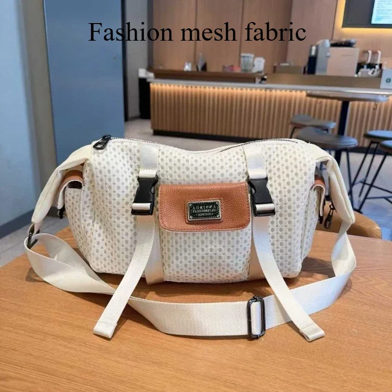 

Leisure women's bag, mesh bag crossbody bag, personalized bubble net, shoulder bag, versatile, simple commuting bag, fashionable