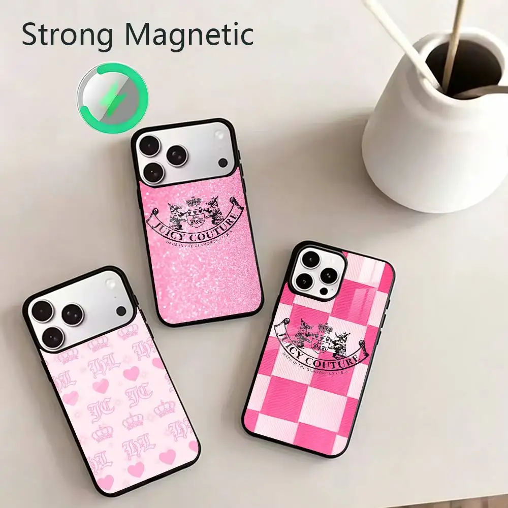 cool J-Juicy C-Couture Phone Case For iPhone 17,16,15,14,13,12,11Plus,Pro,Max for Magnetic Wireless Charging