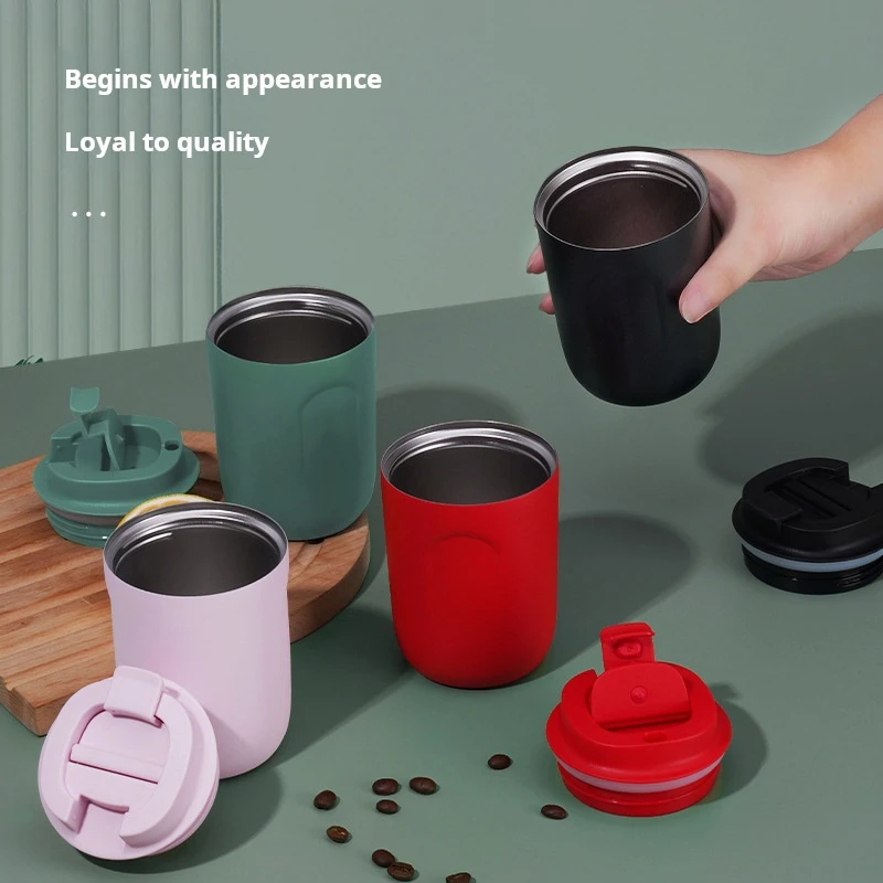 Stainless Steel Thermal Mug - Double Wall Vacuum Insulated Leakproof Thermos, Portable Travel Coffee Tumbler for Hot & Cold Drin