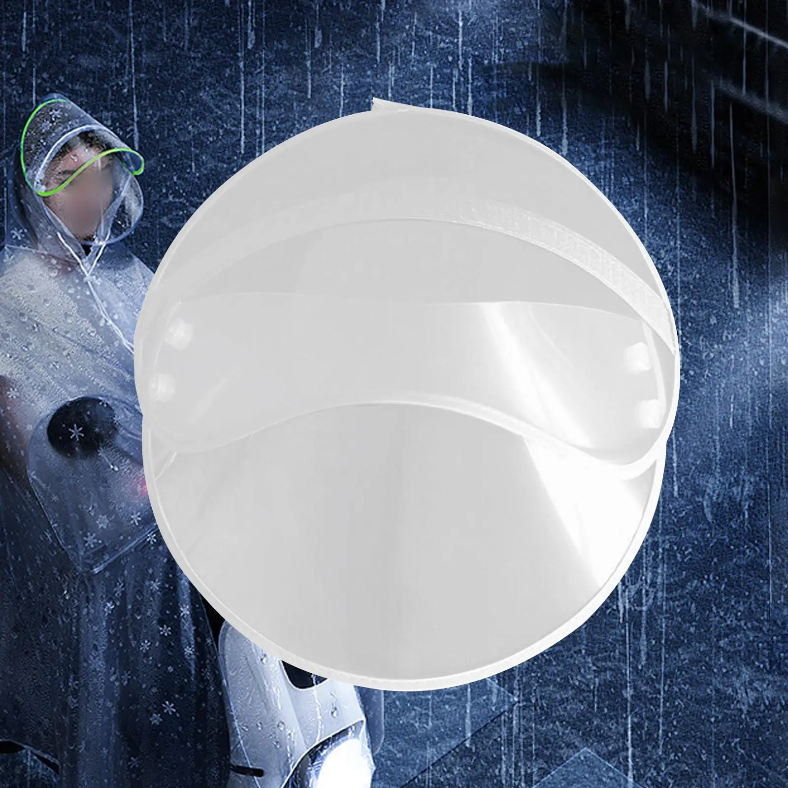 Raincoat Hat Brim Detachable Transparent Face Cover Raincoat Cap Brim Waterproof Face Protection for Rain Jacket Accessories