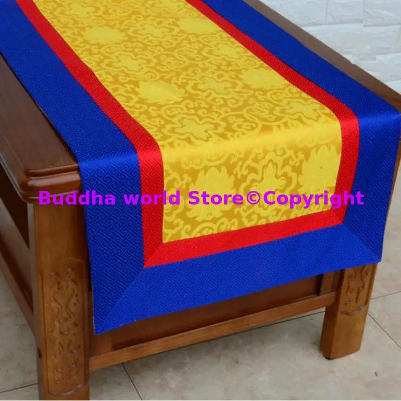 Wholesale Buddhist supply Tibet Nepal family home temple Auspicious Buddha statue tablecloth Altar cover Table cloth mat