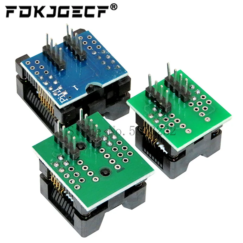 3PCS SOP16+SOP8 to DIP8 150mil 200mil 208mil adapter Socket for EZP2010 EZP2013 EZP2019 RT809F RT809H CH341A TL866 Programmer