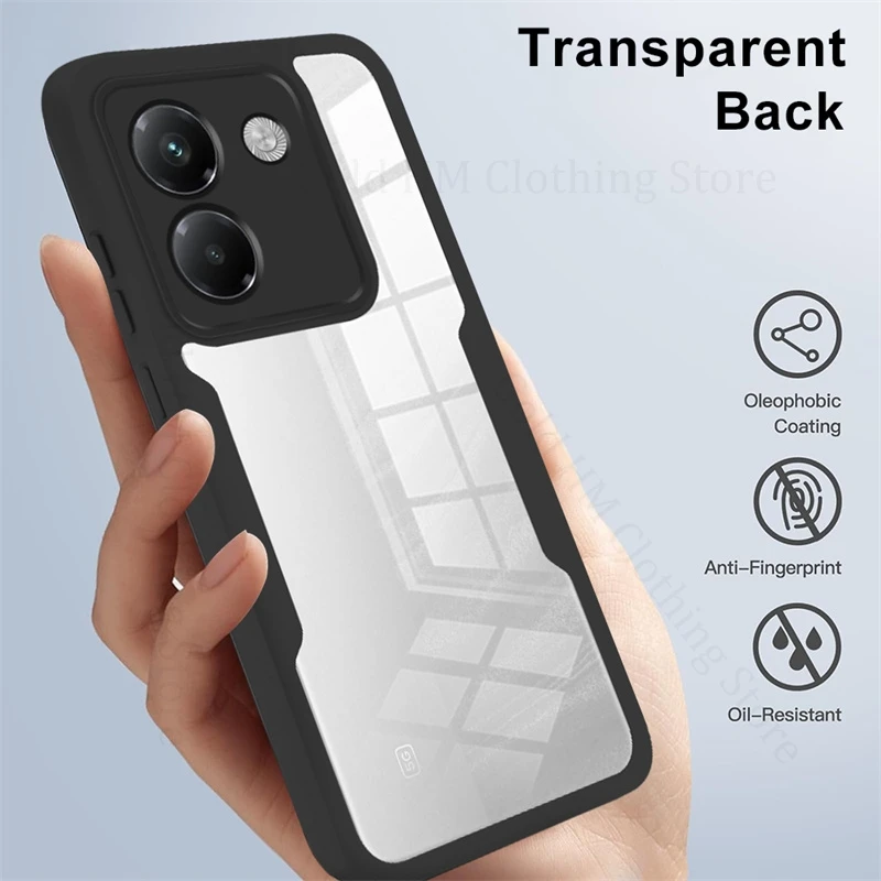 

2 in 1 Hybrid Phone Case For Poco M7 M6 Pro 5G Candy Silicone Full Protection Transparent Cover POCO F7 Ultra F6 Pro Poco X7 Pro