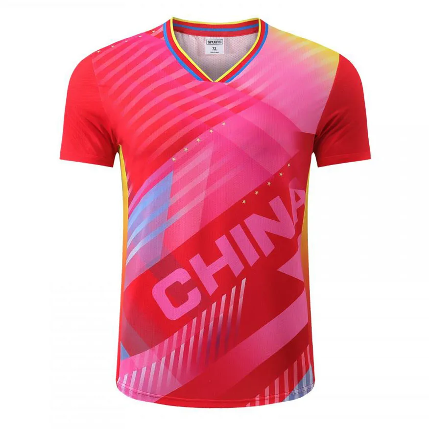 2024 China Team Koszulki do tenisa stołowego Mężczyźni Kobiety Dzieci ping pong t shirt Odzież do tenisa stołowego Dzieci Koszulki do badmintona