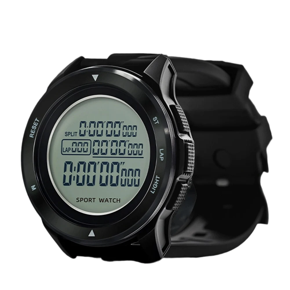 Fitness Timing Device Digital Stopwatch 100 Memory Records Comfortable To Wear Referee Watch With Memory Function