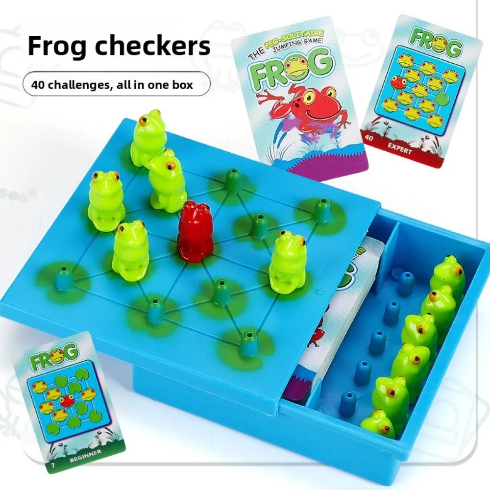 

Frog Jumping Educational Card Game for Kids Logical Thinking Training Fun Learning Activity Indoor Play Toy for Children