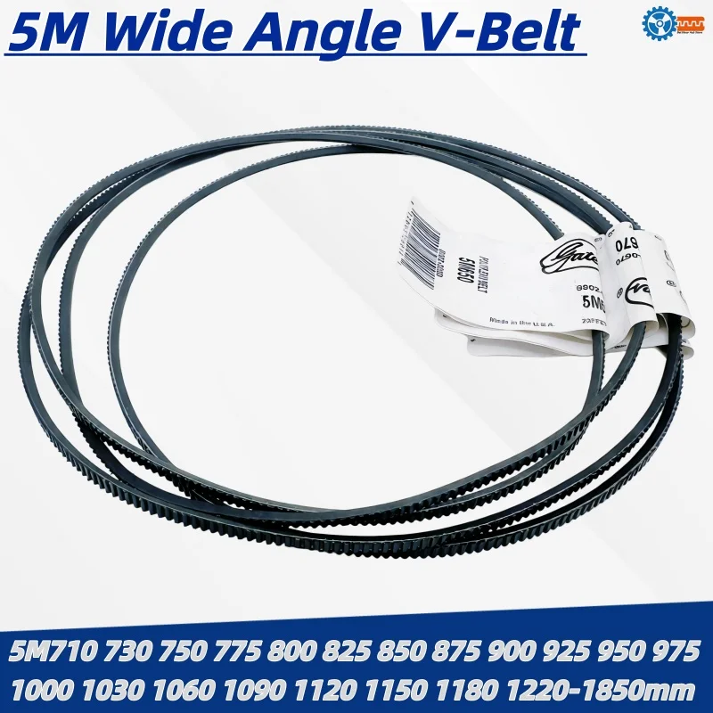 5M Wide Angle V-Belt 5M710 730 750 775 800 825 850 875 900 925 950 975 1000 1030 1060 1090 1120 1150 1180 1220-1850 Drive Belt