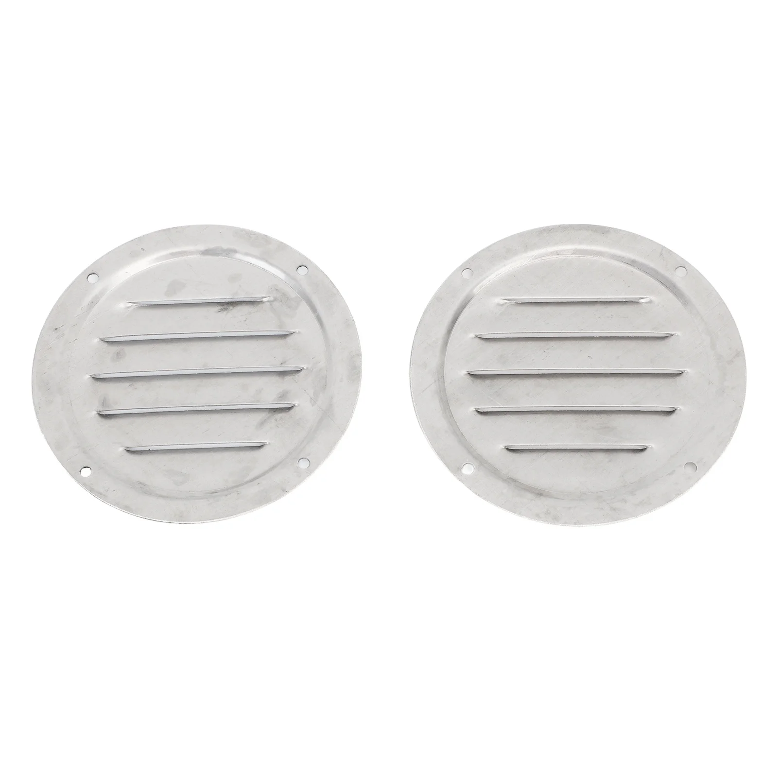 2PCS Round Louvered Air Vent Stainless Steel Marine Grade Rainproof Ventilation Cover for Marine Boats Yacht