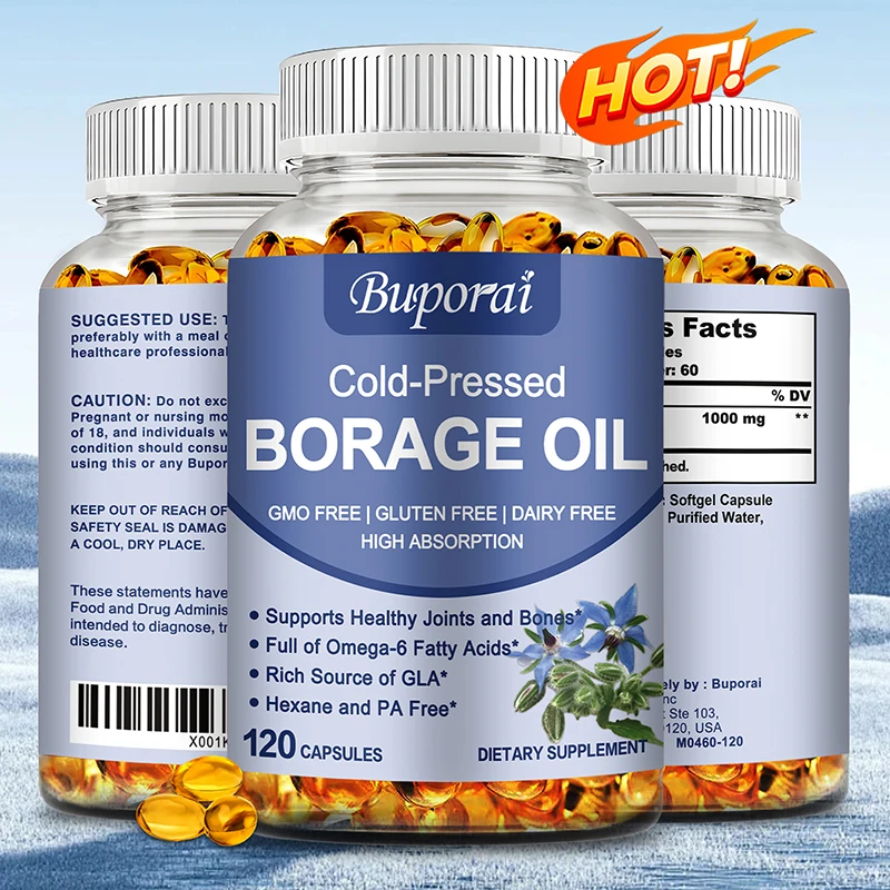 

Масло Бораж - для сердца, поддержки иммунитета и здоровья кишечника, здоровой кожи, волос и ногтей