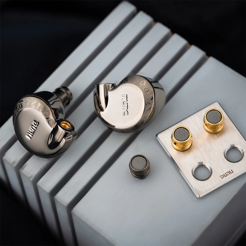 DUNU FALCON-auriculares intrauditivos con controlador Ultra dinámico, aleación de Audio de alta resolución IEM, diafragma puro metálico MMCX, auriculares con cable de pulg de 3,5/4,4mm