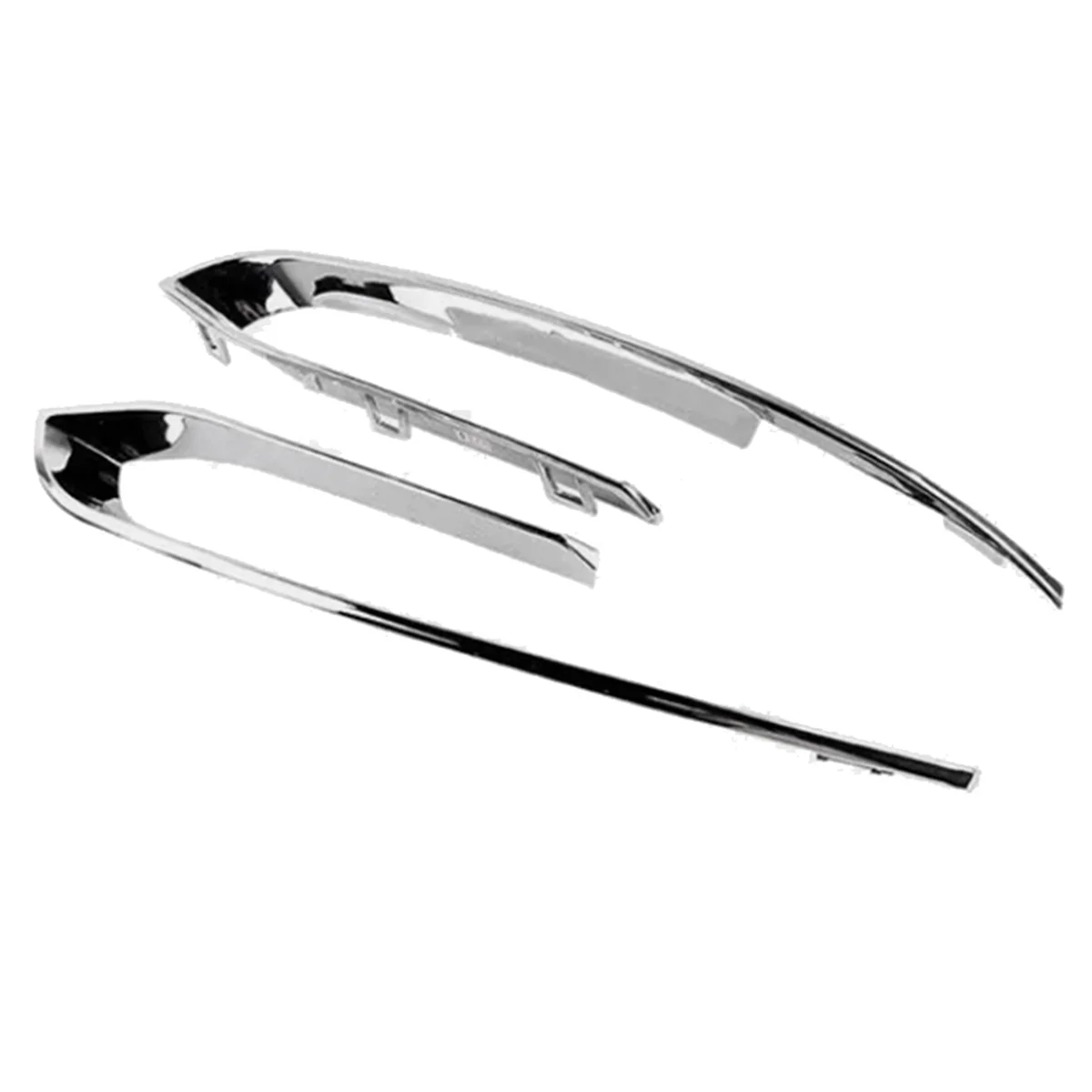 

Car Front Bumper Fog Light Grille Bright Strip 51117331769 51117331770 for BMW 5 Series F10 F11 F18 2014-2017
