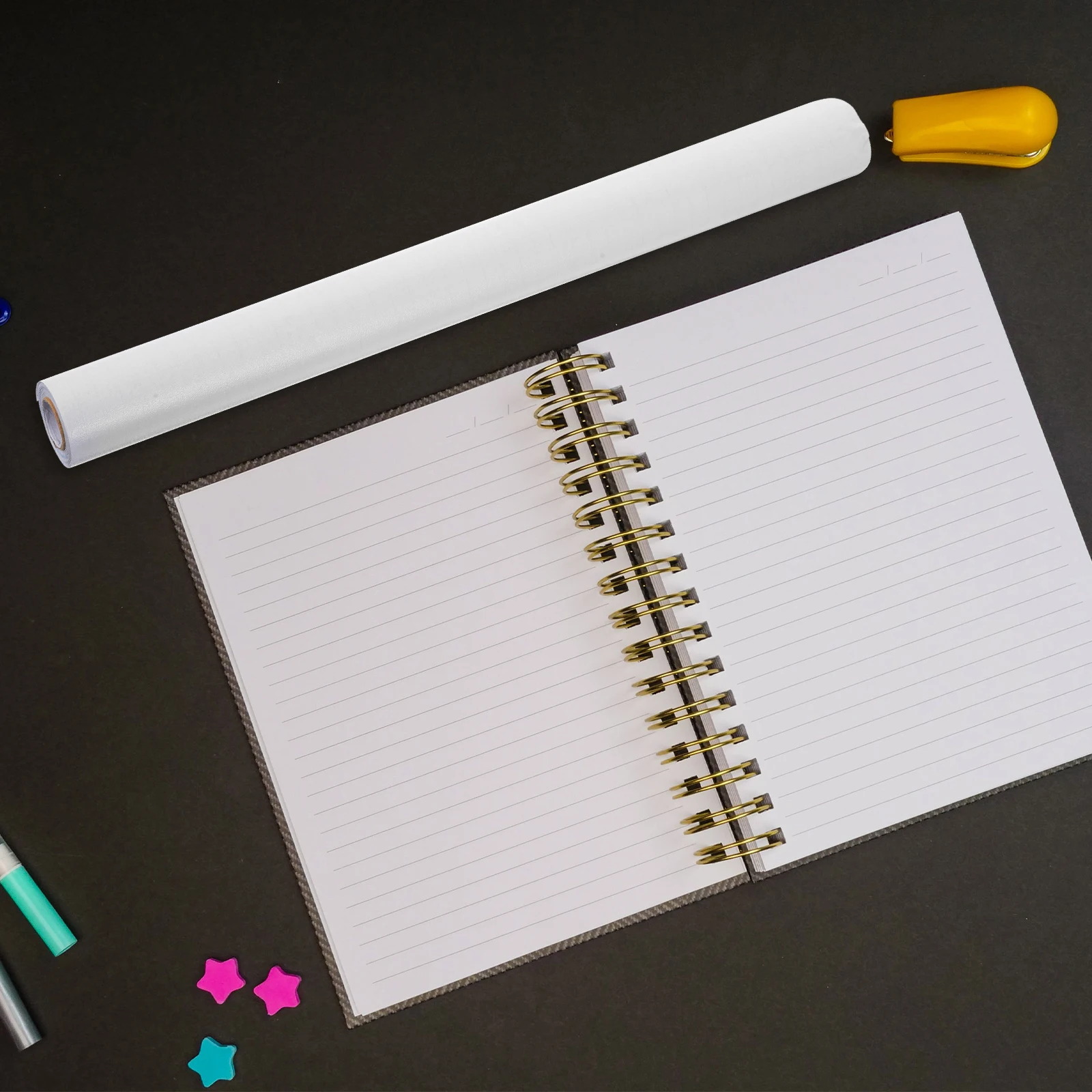 

Transparent Self Adhesive Book Cover Protective Film Clear Plastic School Notebook Covers Reusable Material Easy to Use