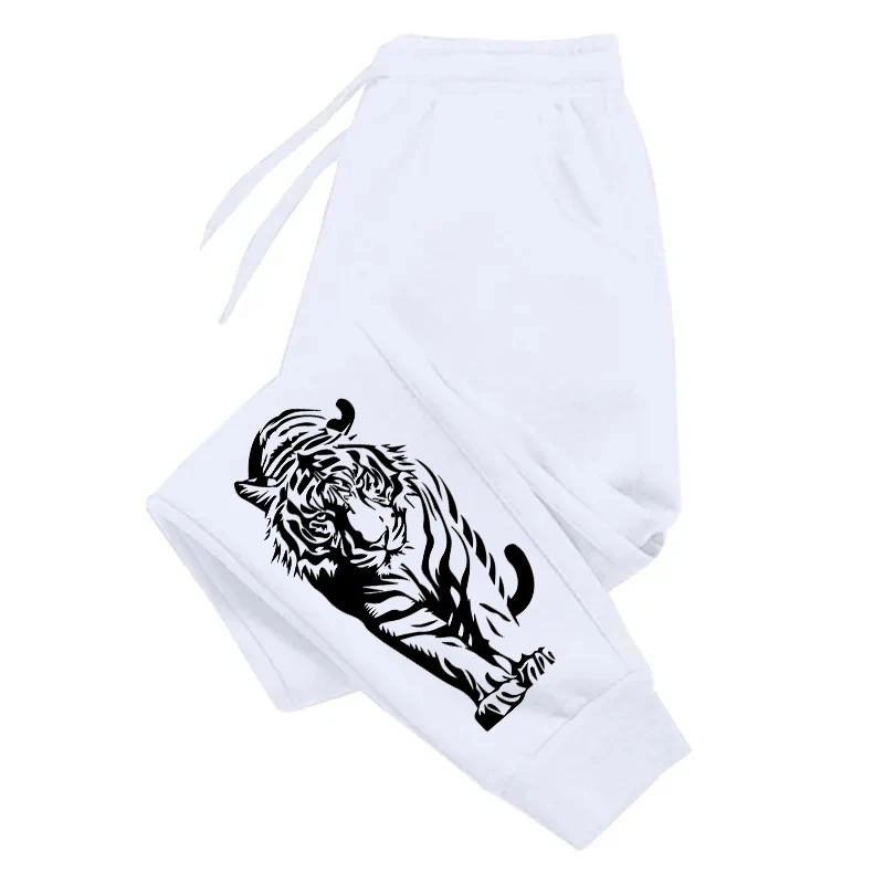 Heißer Verkauf Herren-Jogginghose, hochwertige Allwetter-Freizeit-Sport-Joggerhose, Gym-Hose mit Tiger-Print, Herrenbekleidung – Detail 5