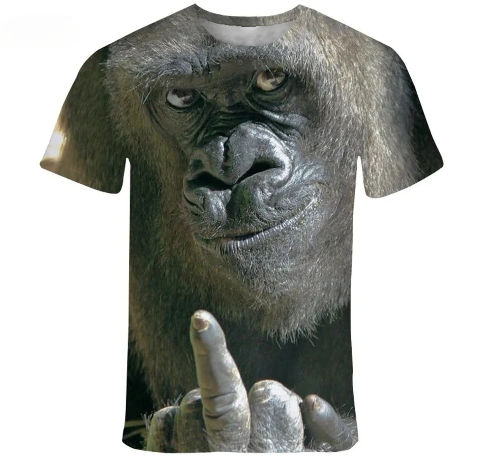 جديد لطيف الحيوان 3D طباعة تي شيرت رجالي الصيف اليومية الرياضة في الهواء الطلق عطلة حفلة سريعة الجافة تنفس عادية الشارع قصيرة الأكمام