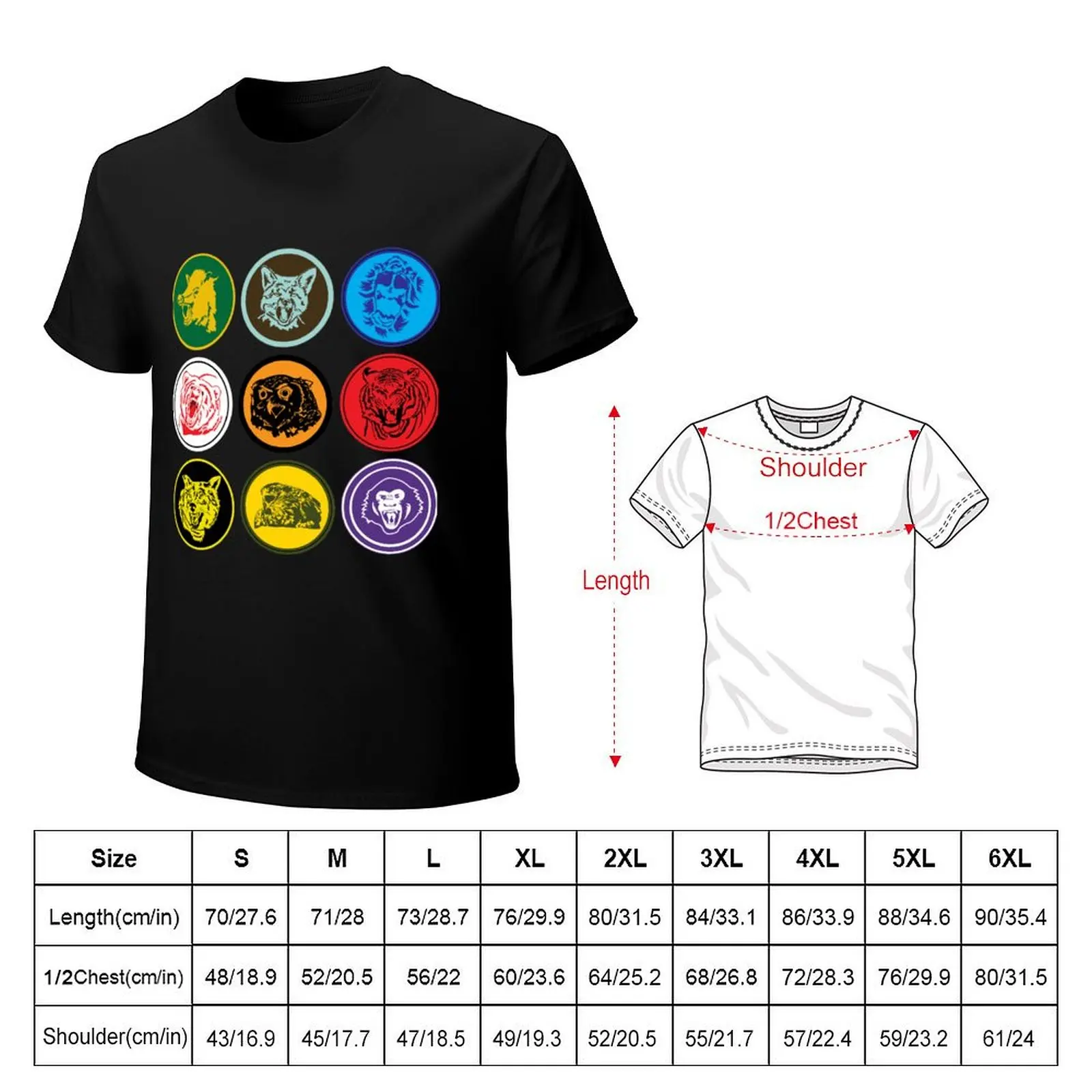 Scythe - Board Game - Faction Character Symbols T-Shirt Comfortable Daily Wear Tee