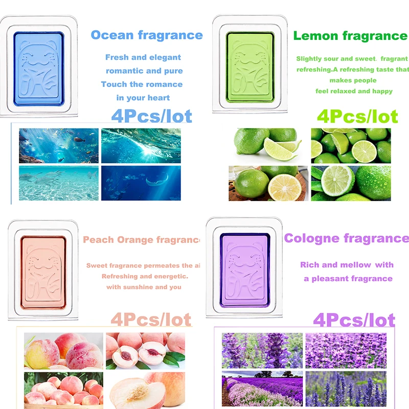 4Pcs Solid Aromatherapy Indoor Wardrobe Bedroom Wardrobe Sachet Closet Car Fragrance Sachet Aromatherapy Perfume Air Freshener