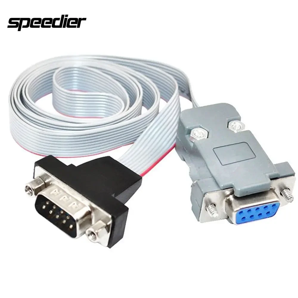 

DB9 Serial Cable 9Pin 232 Male To DIDC 9P Female Head Serial PORT Ribbon Panel Mount Internal Cable COM Port Assembly Shell