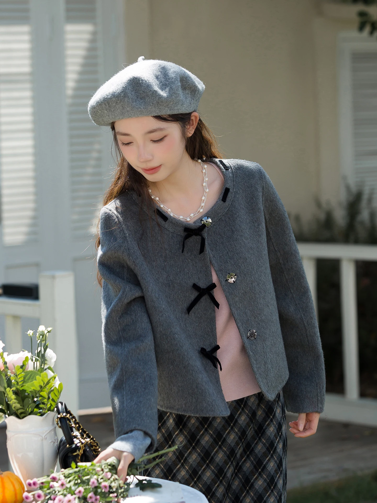 

Желтое шерстяное пальто с круглым вырезом, осенне-зимняя новинка в корейском стиле, высококачественная смесь чистой шерсти