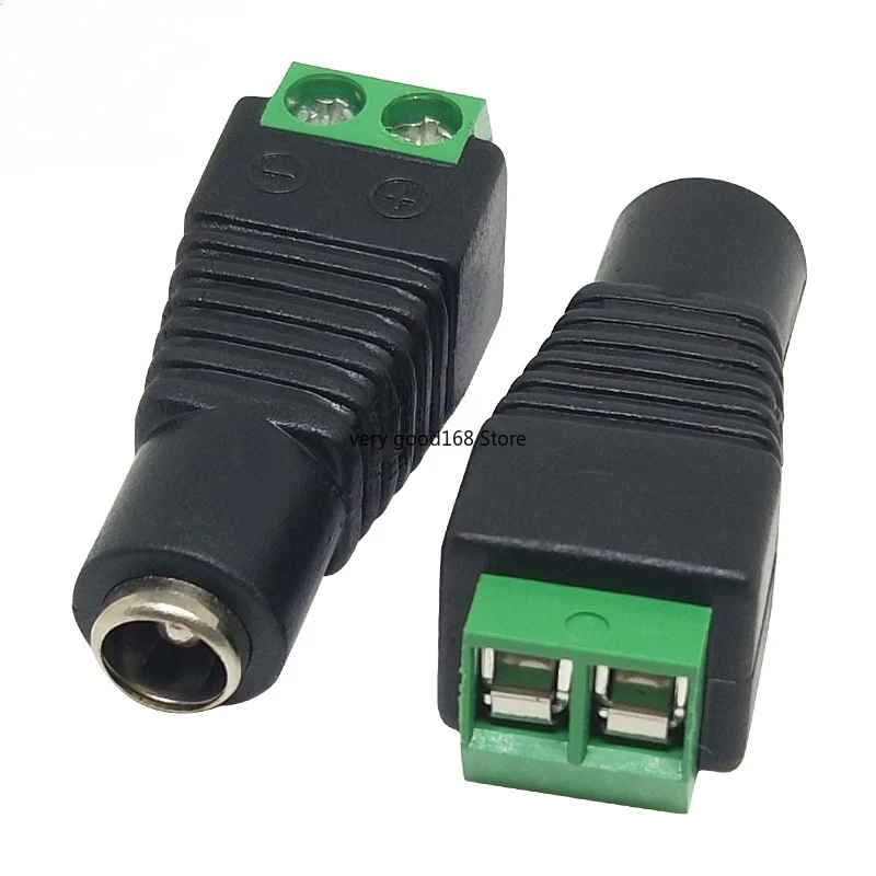 5pcs Welding-Free DC Plug 5.5*2. 1MM 5.5*2.5 DC Male Connector Female Connector Power Plug Surveillance Camera