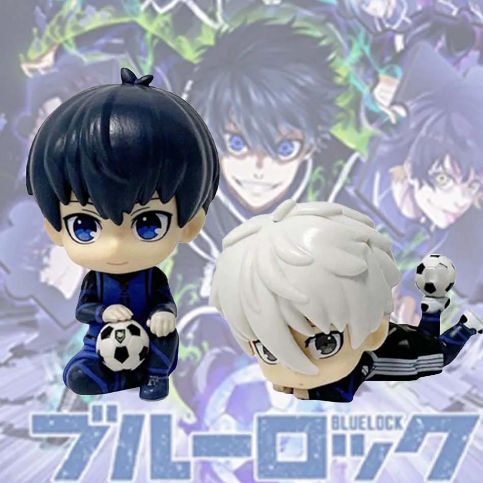 Neue BLUE LOCK Actionfiguren Isagi Yoichi Nagi Seishiro Anime-Figur Q-Version Sammlerstücke Geschenke PVC-Sammlermodell Kinderpuppe