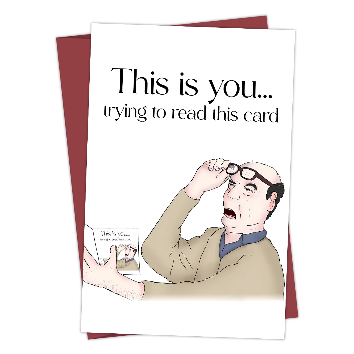 Tarjeta divertida para el día de los maestros o cumpleaños, 1 Uds., adecuada para ancianos, agradecimiento del maestro de humor, tarjeta de regalo única de saludo para estudiantes