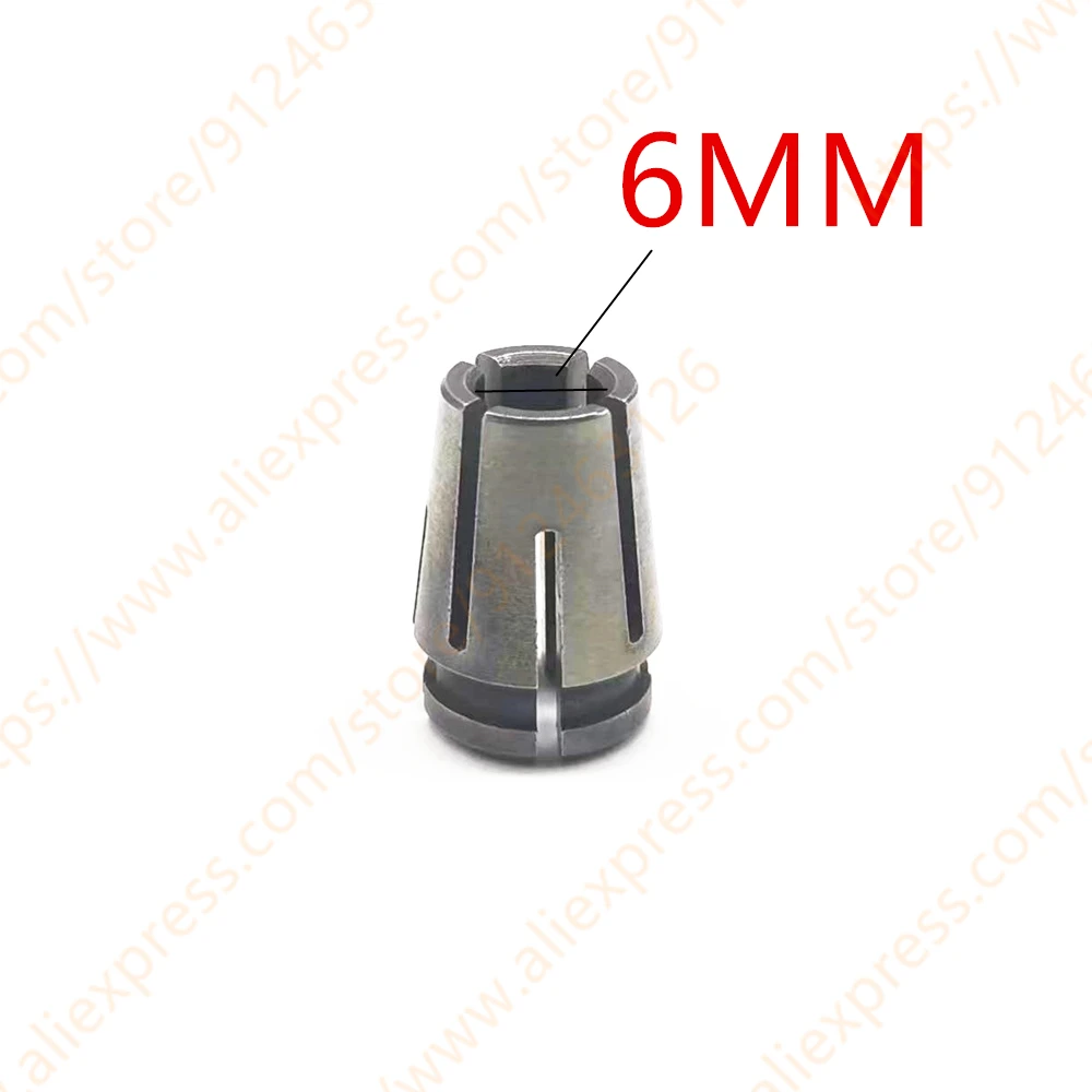 Iron Chuck Cap Nut Part Collet 6MM 6.35MM 8MM Cone Replace for GD0800C GD0810C GD0811 Power Tool Accessories Tools