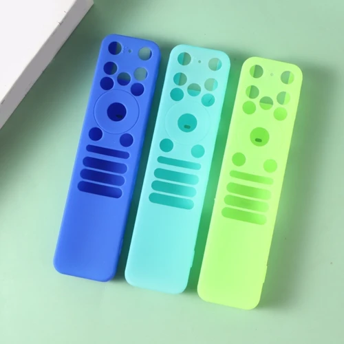 Imagen 2 del producto Funda de silicona que brilla en la oscuridad para mando a distancia, agarre antideslizante, protecciones a prueba de golpes con cordón para LG MR25GA/carcasa remota mágica