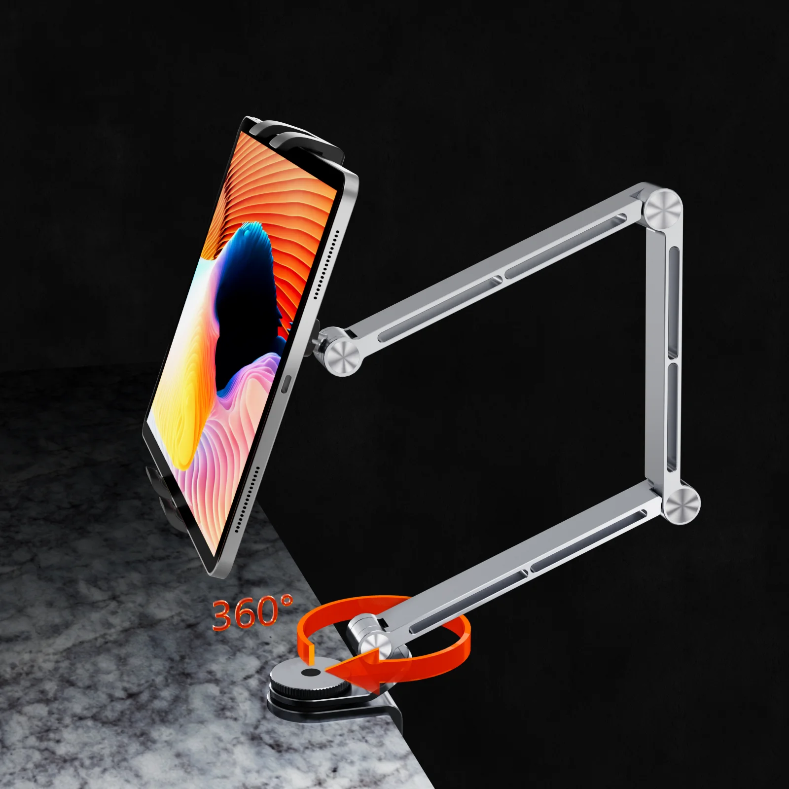 Artpowers Universal Tablet Holder for iPad Air Pro Galaxy Tab Xiaomi Clip Mount Bed Tablet Phone Holder Flexible Magnetic Stand