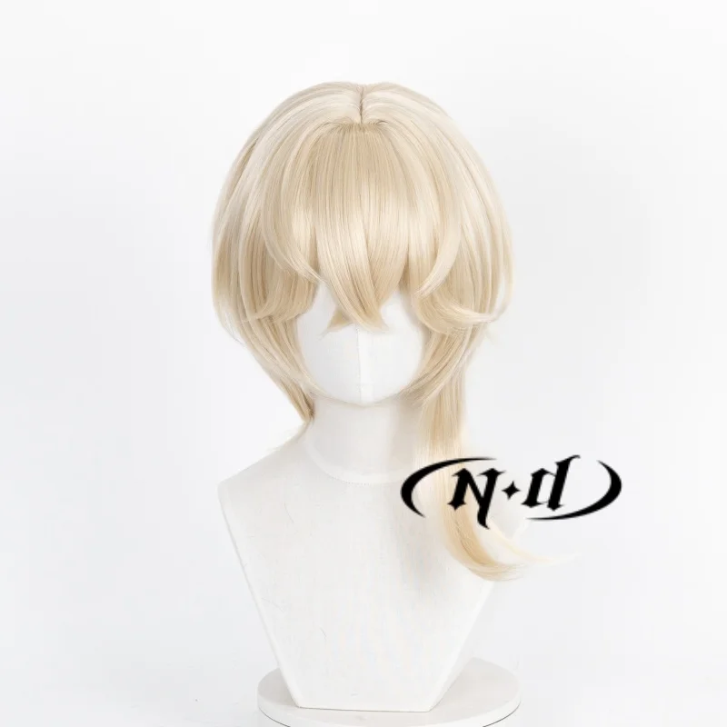 ND Esecutor the Ex Foedere Parrucche Cosplay Parrucchino Biondo Arknights Parrucca per capelli Cosplay per Comic Con Coser Sintetico resistente al calore