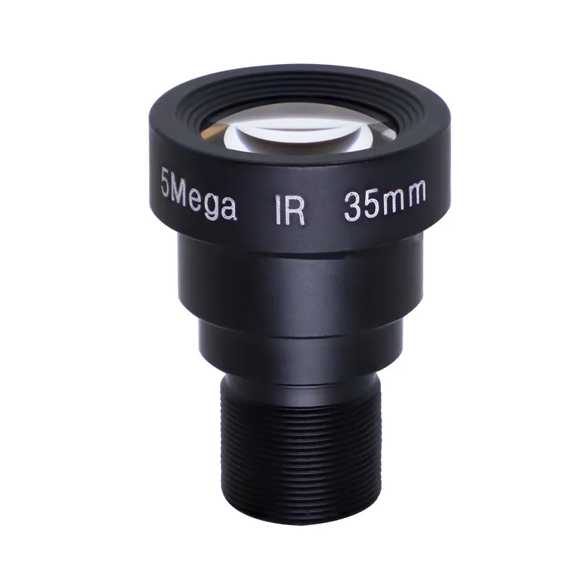 M12 S-Mount Industrial Lens Fixed Focal Length 6mm 12mm 16mm 25mm 5MP Low Distortion