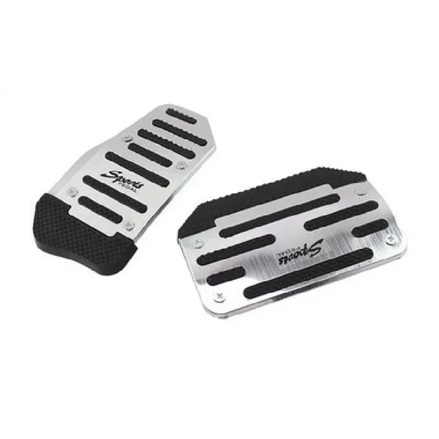 Nieuwe auto automatische/handmatige versnellingsbak aluminium pedaalhoes, koppelingspedaal roestvrijstalen antislipmat, universele auto-onderdelen
