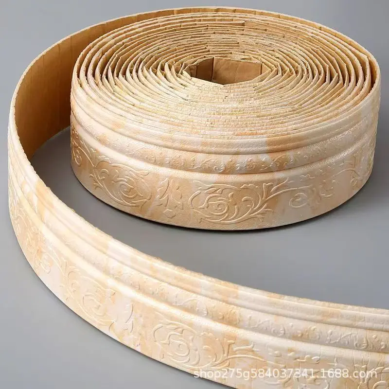 Pegatinas de Zócalo Autoadhesivos Impermeables, Tira de Borde para Esquina Interior Exterior, Decoración de Pared para DIY