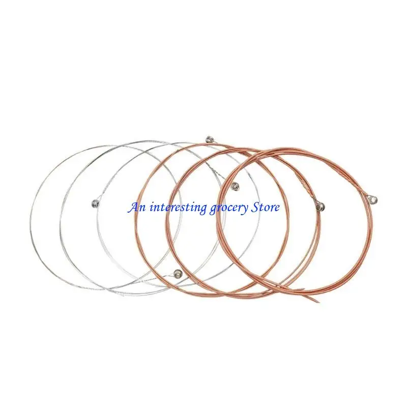 652D Pack of 6 Acoustic Guitar Practice Part Profession 6 Strings Folk Guitar String