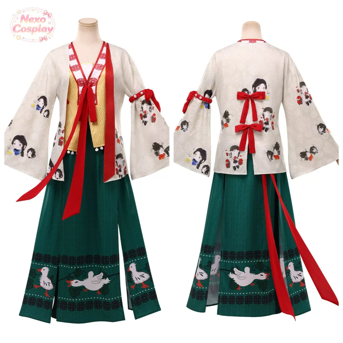 Female Wanderer Robe from Where Winds Meet Cosplay Costume Same style role-playing women's clothing in the game