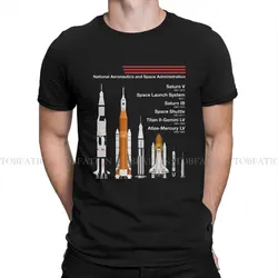 SpaceX Raptor Saturn VSLS Saturn IB Space Shuttle Tshirt Graphic Men Vintage Goth Summer Tops Cotton Harajuku T Shirt