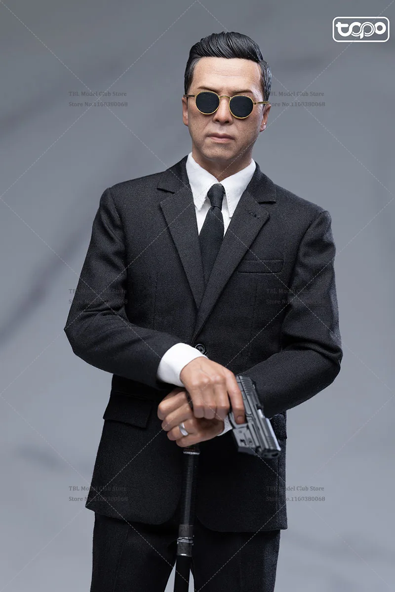 FAI DA TE TOPO STUDIO TP024 1/6 Asiatico Maschio Camicia Bianca Slim Fit Pantalone Completo di Base Set misura 12 "Jay Chou Donnie Yen Action Figure corpo