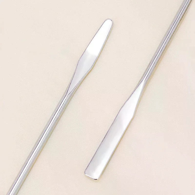 مسمار الفن ظلال العيون كريم اثارة قضيب الفولاذ المقاوم للصدأ المعادن هلام اثارة أداة ملعقة دبوس مسمار الملحقات والأصباغ أدوات خلط