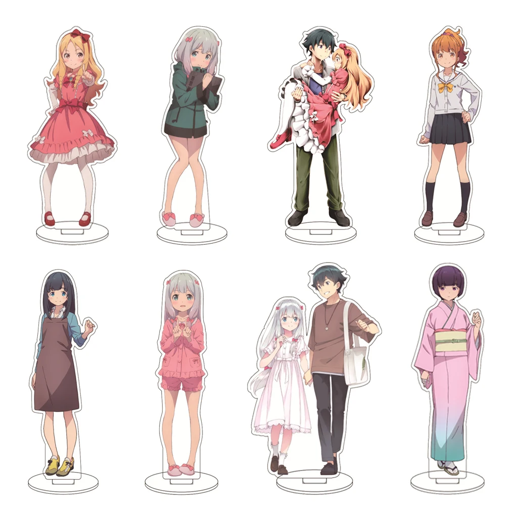 Figura Acrílica de 16 cm de Anime Eromanga Sensei, Izumi Sagiri, Izumi Masamune, Emily Granger, Umezono Hana, con Base, Adornos, Regalos