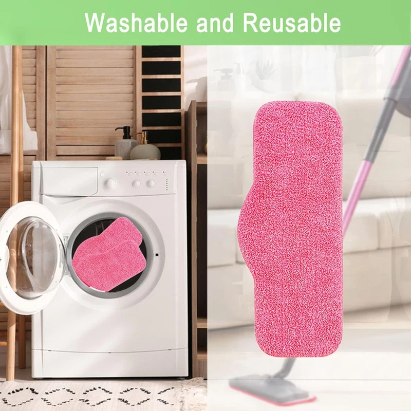 De nieuwe 8 STKS Microfiber Vervanging Steam Mop Pads voor Steam Mop Cleaner Wasbare en herbruikbare Vervanging Mop Pads