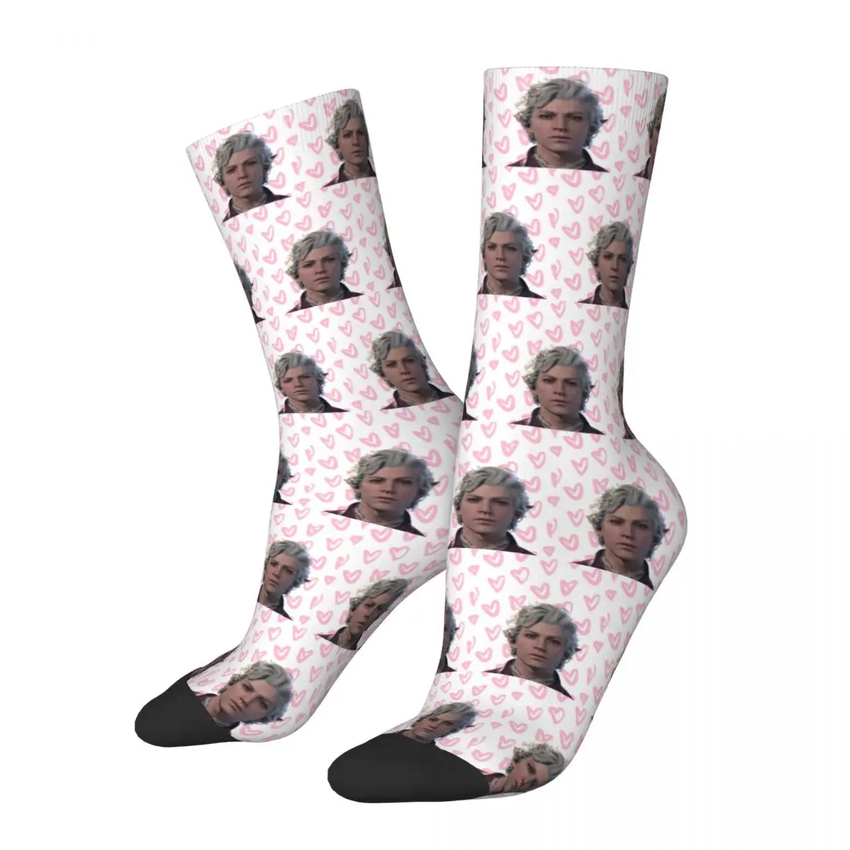 New Men's Socks Casual Astarion Baldur's Gate Love Sock Game Skateboard Women Stockings Spring Summer Autumn Winter