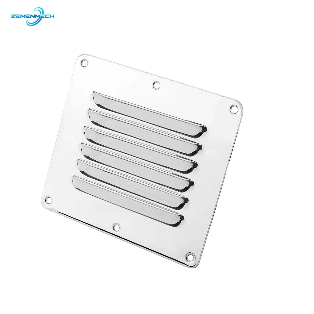 Marine Hardware 316 Stainless Steel Boat Marine Square Air Vent Louver Vent Grille Ventilation Louvered Ventilator Grill Cover