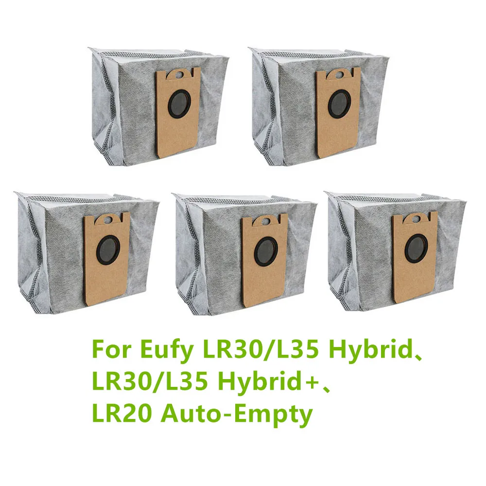 

5pcs Dust Bags For Eufy LR30/L35 Hybrid、LR30/L35 Hybrid+、LR20 Auto-Empty Vacuum Cleaner Dust Collection Bags Garbage Bag