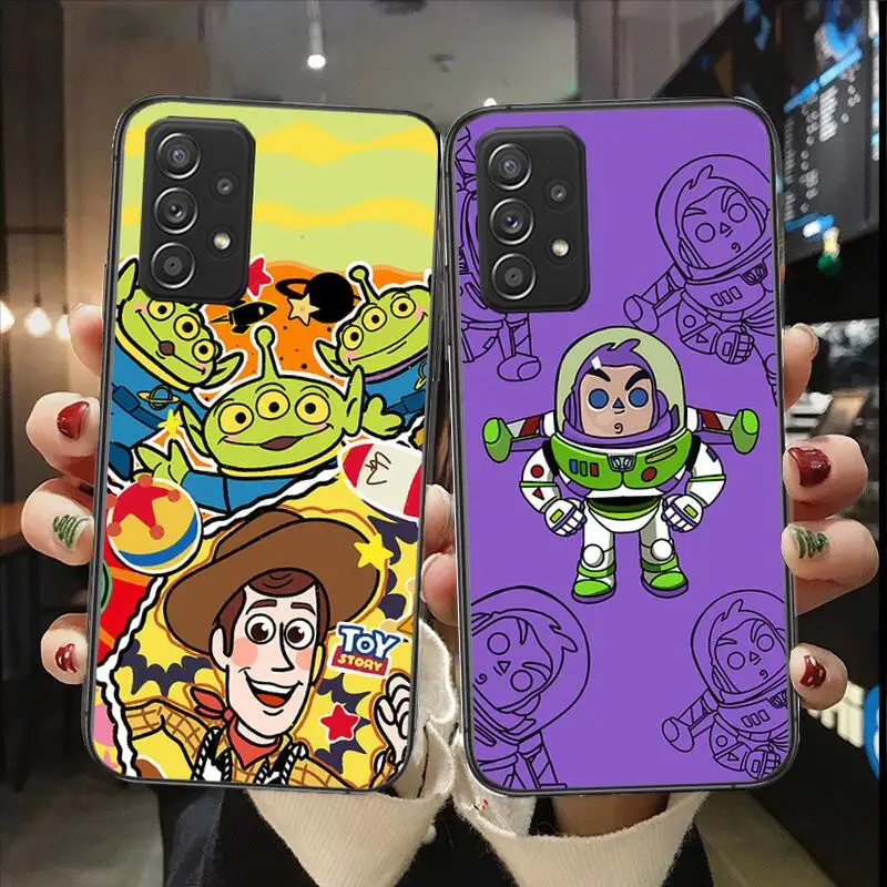 Toy Story Buzz Woody Phone Case For Samsung Galaxy A13 A52 A53 A73 A32 A51 A22 A12 A20e A50 A21 A72 A70 S 4G 5G Luxury TPU Cover