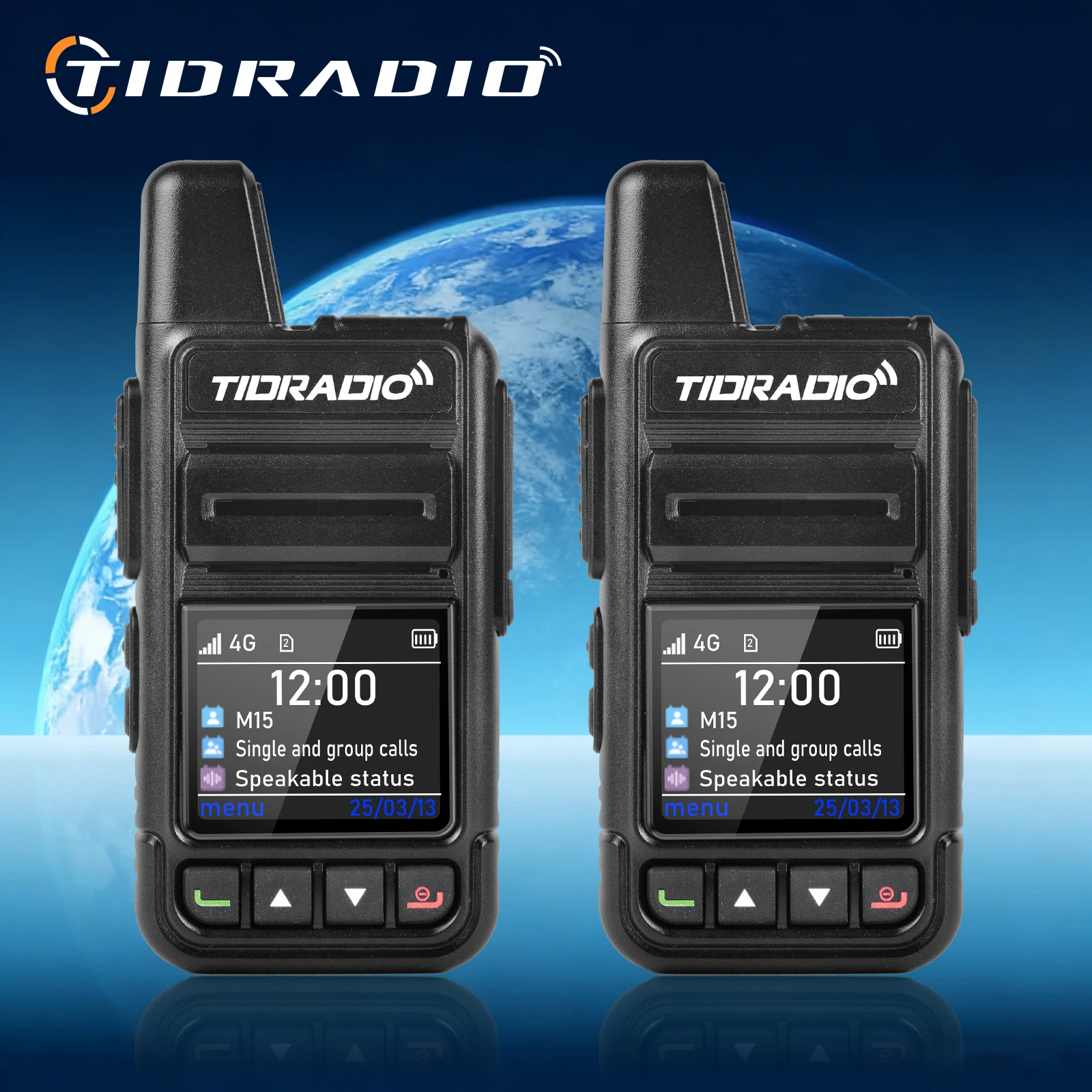 TIDRADIO M15 Long Range Walkie Talkie Global POC Radio 5000KM Walkie-Talkies Phone App 
