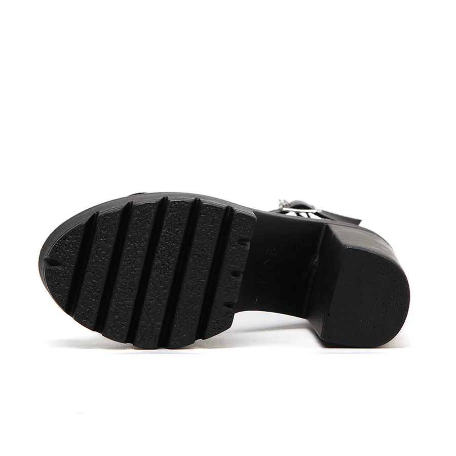 KNCOKAR White Summer Sandal Shoes for Women  New Arrival Thick Heels Sandals Platform Casual Russian Shoes 13cm
