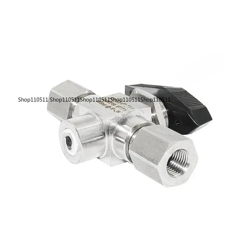 Two-position three-way lug shaft ball valve CNG aerator high pressure  stainless steel natural gas ball valve 6000 pressure