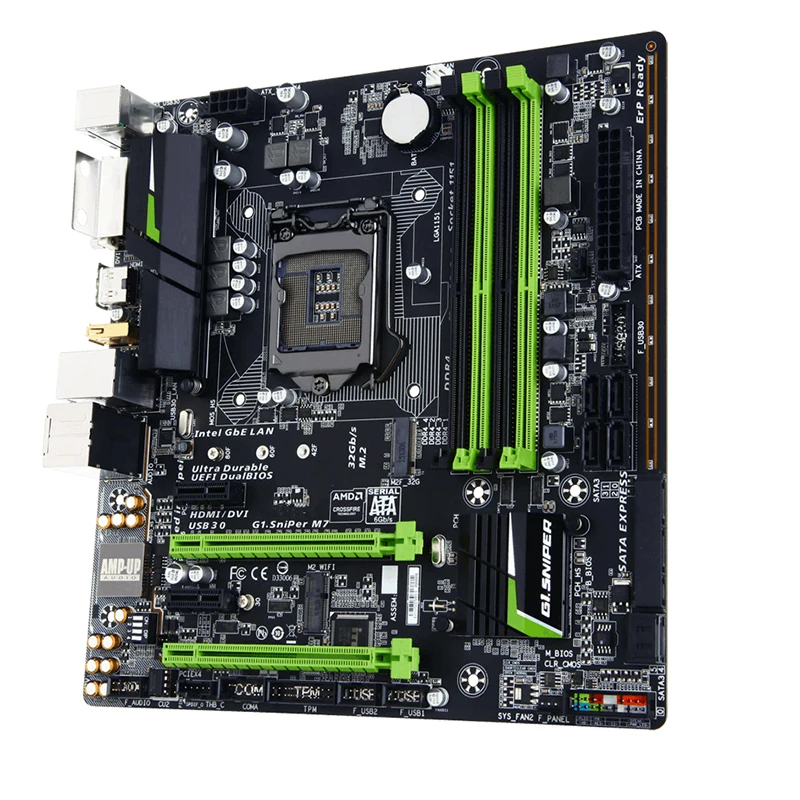 Placas-mãe G1.Sniper M7, LGA 1151, DDR4, 64GB, M-ATX para Intel B150, Desktop Mainboard, SATA III, USB 3.0